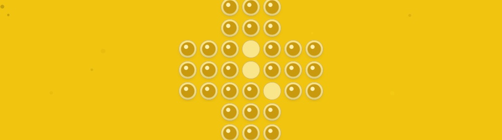 Bannière Solitaire : des formes géométriques dorées et noires, évoquant le jeu.